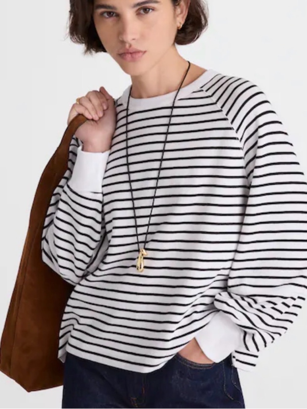 Madewell White Ribbed Crewneck Tee 100% Cotton size XXS